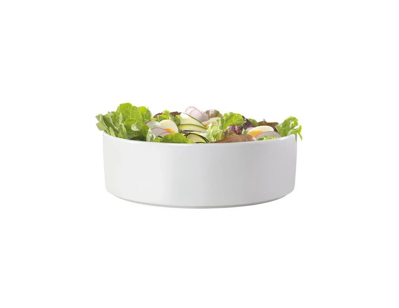 Ambrosia Zest Deep Salad Serving Bowl Size 32X10cm in White