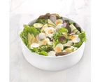 Ambrosia Zest Deep Salad Serving Bowl Size 32X10cm in White