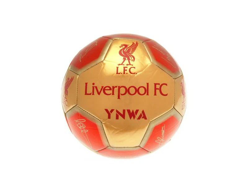 Liverpool FC Signature Football (Red/Gold) - BS3682