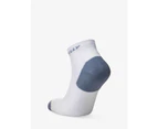 Hilly Mens Active Ankle Socks (Pack of 2) (White/Black/Grey) - CS1734
