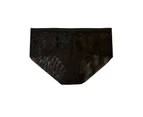 Gorgeous Womens Spotted Midi Brief (Black) - DH5820