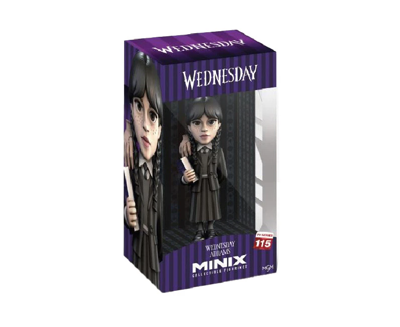 Minix Wednesday w/ Thing 12.7cm Figurine Vinyl Action Figure Collectible Toy