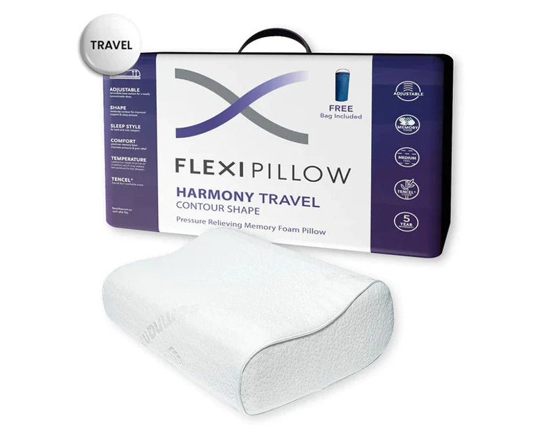 Flexi Pillow Harmony Memory Foam Travel Pillow