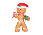 Jingle Jollys Christmas Inflatable Gingerbread Man 2.4M Illuminated Decorations