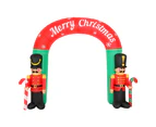 Jingle Jollys Christmas Inflatable Archwary Nutcracker 3M Illuminated Decorations