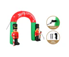 Jingle Jollys Christmas Inflatable Archwary Nutcracker 3M Illuminated Decorations