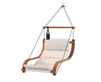 Gardeon Hammock Chair Wooden Hanging Indoor Outdoor Lounge Patio