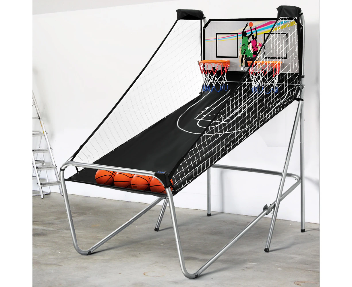 Basketball Arcade Game Electronic Scorer 8 Games Double Shoot Grey