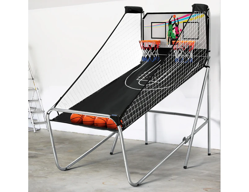 Basketball Arcade Game Electronic Scorer 8 Games Double Shoot Grey