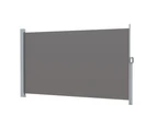 InstaHut Side Awning Sun Shade Outdoor Retractable Privacy Screen 1.8X3M Grey