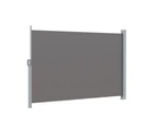 Instahut Side Awning Sun Shade Outdoor Retractable Privacy Screen 1.8X3M Grey