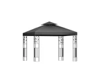 InstaHut Gazebo 3x3m Marquee Outdoor Wedding Party Event Tent Home Iron Art Shade Grey