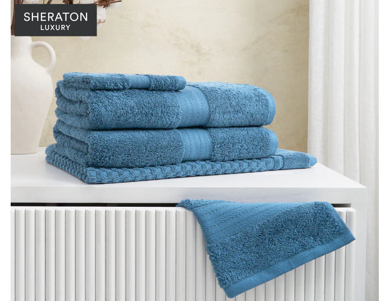 Sheraton Luxury Egyptian Cotton 5-Piece Towel Set - Coast