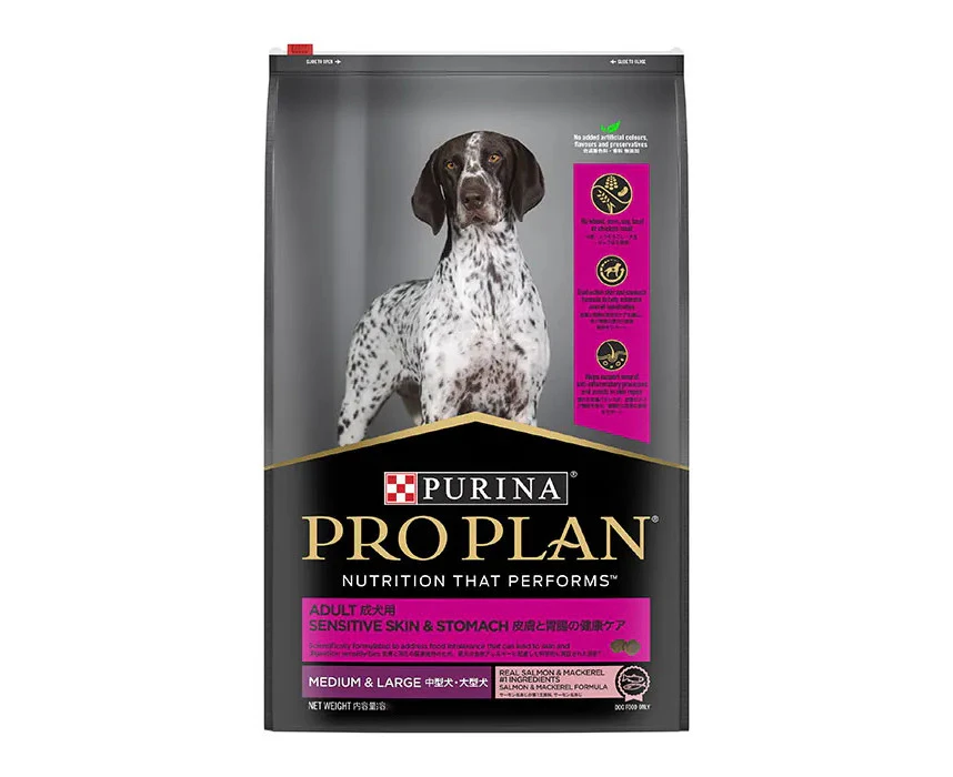 Pro Plan Adult Sensitive Skin & Stomach Medium & Large Breed Dry Dog Food 3kg