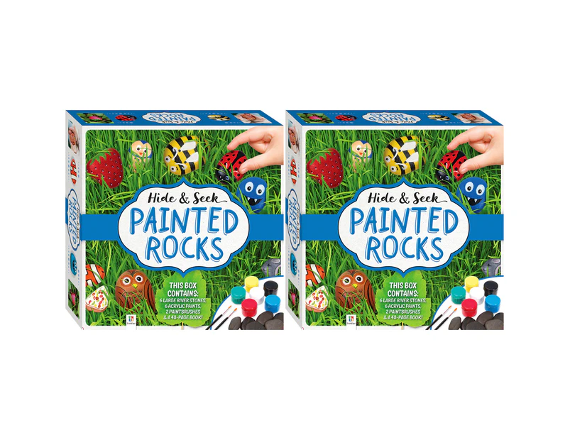 2x Craft Maker Hide and Seek Painted Rocks Craft Activity Kit DIY Hobby Project