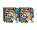 2x Craft Maker Animal Rock Painting Box Set Craft Activity Kit Hobby Project