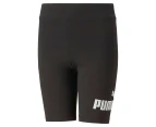 Puma Youth Girls' Essential Logo Short Leggings / Bike Shorts - Puma Black