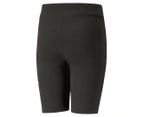 Puma Youth Girls' Essential Logo Short Leggings / Bike Shorts - Puma Black