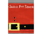 Milk Jug & Cookie Plate For Santa Ceramic Christmas Ornament - 2 Piece Set - Red with Black, Green, White & Orange