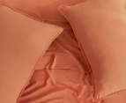 CleverPolly Vintage Washed Microfibre Sheet Set - Terracotta