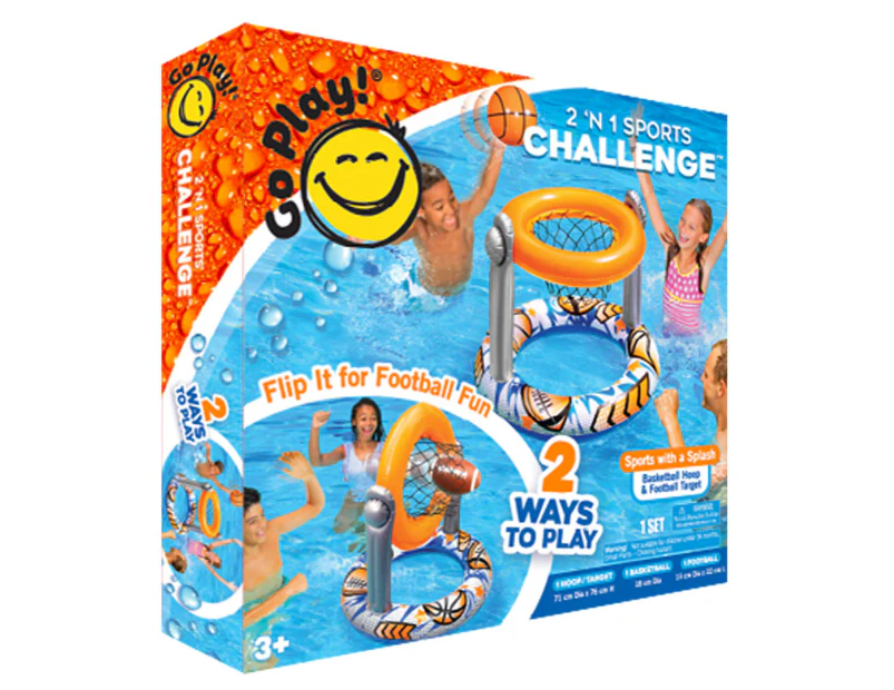 GoPlay! 2-In-1 Sports Challenge Pool Float
