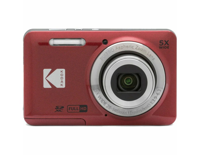 Kodak FZ55 Friendly Zoom Red Compact Digital Camera