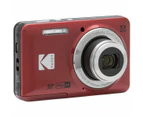 Kodak FZ55 Friendly Zoom Red Compact Digital Camera