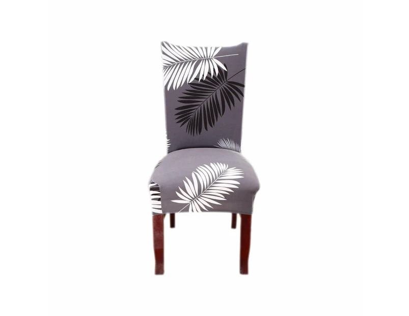 Hyper Cover Stretch Dining Chair Covers with Patterns Black Feather - 4 pcs