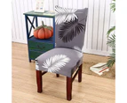 Hyper Cover Stretch Dining Chair Covers with Patterns Black Feather - 4 pcs