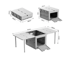 Outdoor Bees Foldable Picnic Table Storage Box - Grey