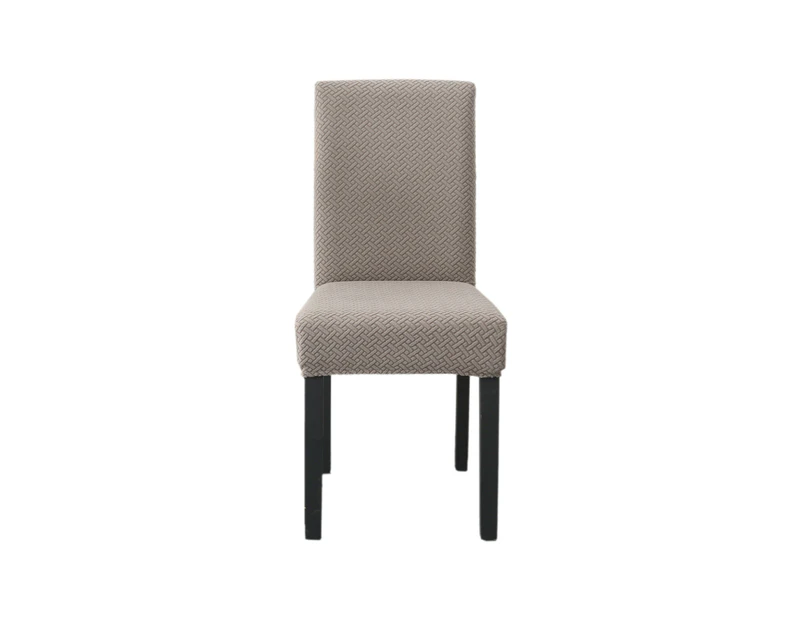 Hyper Cover Jacquard Dining Chair Covers Tan - 4 pcs