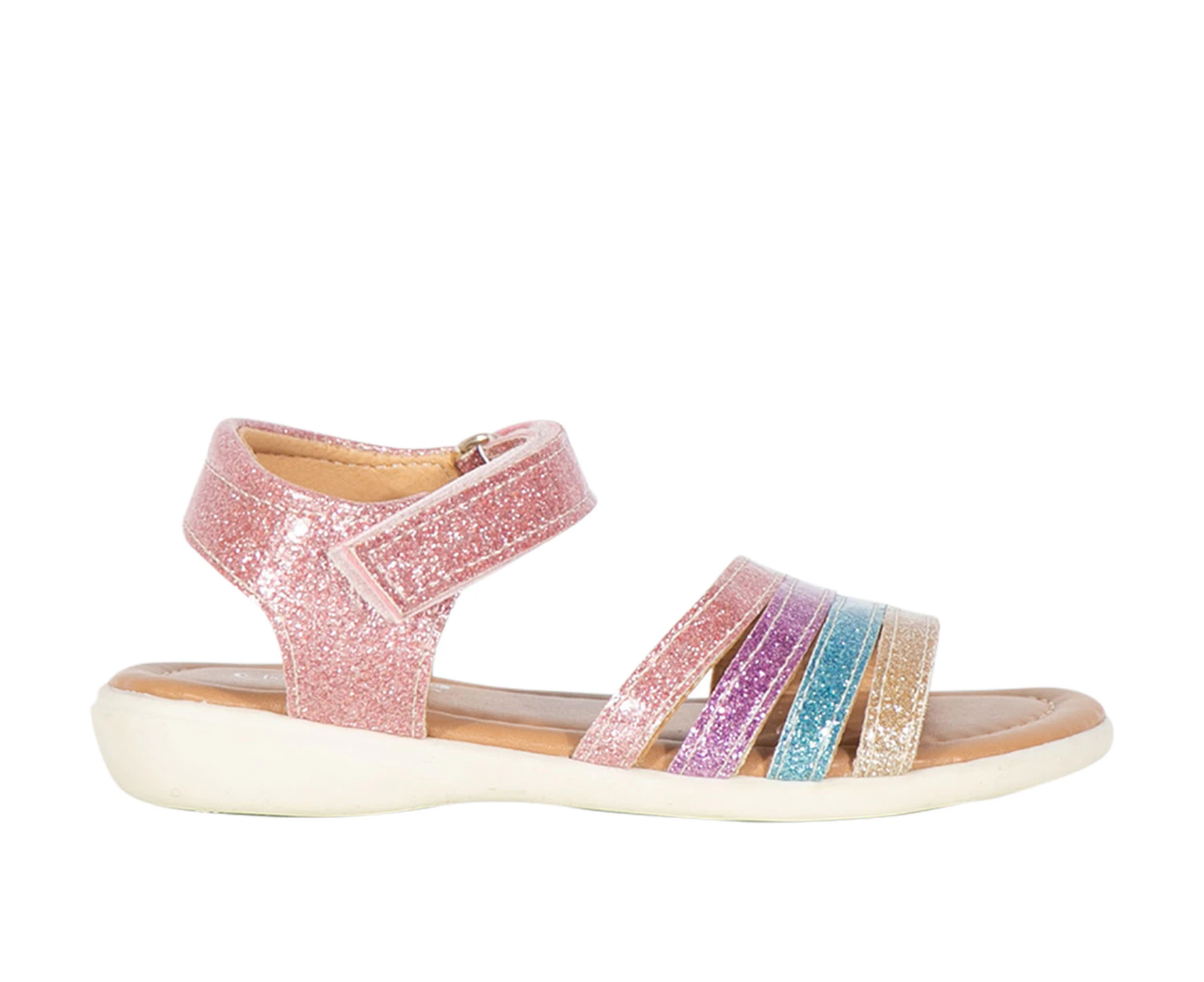 Avani Vybe Junior Touch Fastening Glitter Sandal Girl's - Pink