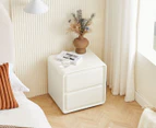 Lifely Astrid White Bedside Table