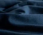 CleverPolly Vintage Washed Microfibre Sheet Set - Navy