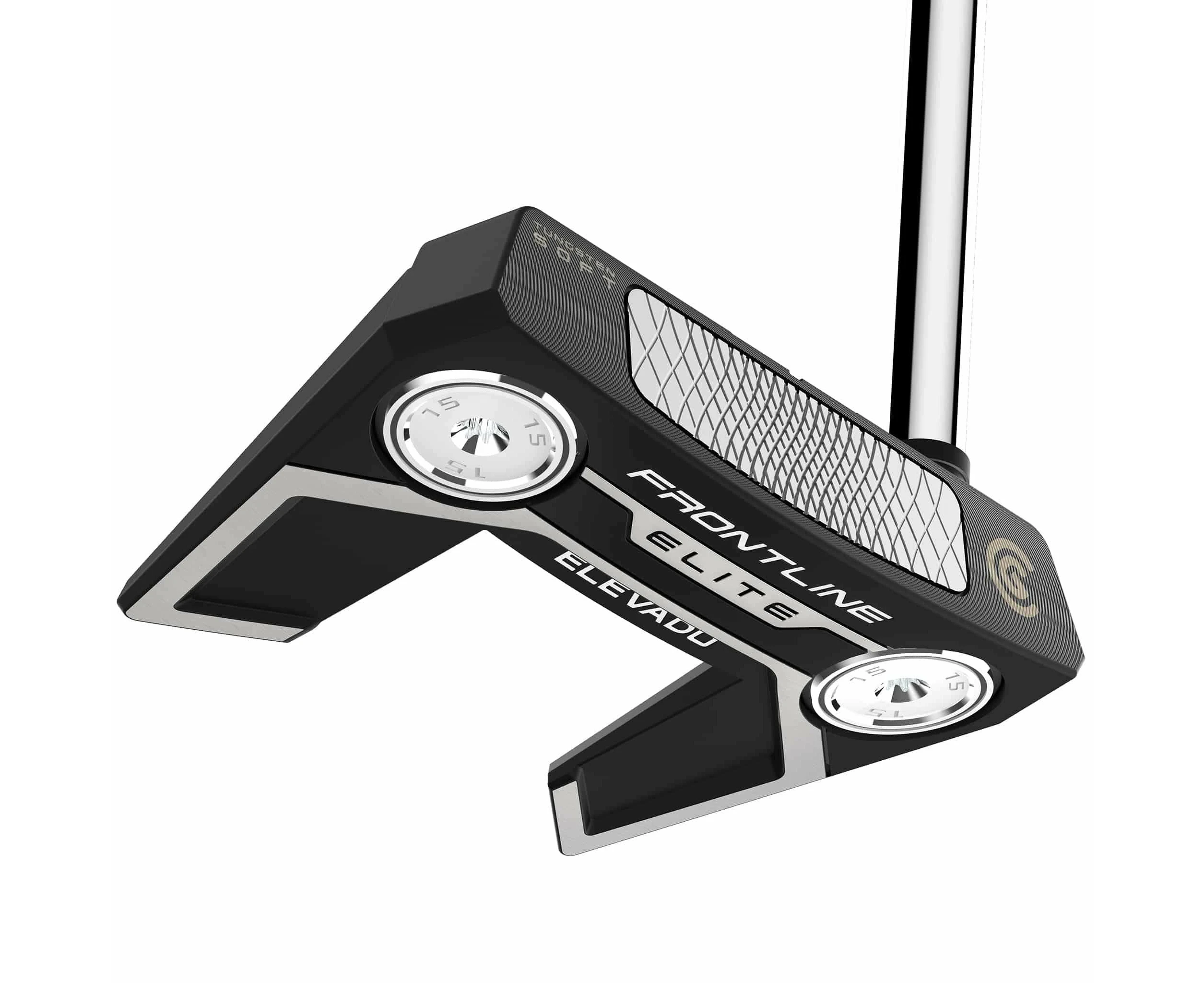 Cleveland Frontline Elite Putters - Steel RH - Elevado, 35.00", Lamkin SinkFit Pistol