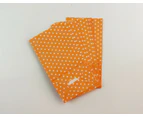 10 x Paper Lolly Bags Bag Wedding Birthday Favours Gift Kraft Polka Dots Orange Orange