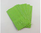 10 x Paper Lolly Bags Bag Wedding Birthday Favours Gift Kraft Polka Dots Light Green Light Green