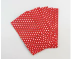10 x Paper Lolly Bags Bag Wedding Birthday Favours Gift Kraft Polka Dots Red Red