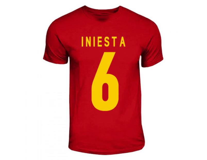Iniesta Spain Hero T-shirt (red)