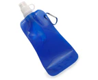 2x Doozie 450ml Collapsible Camping Water Drink Bottle Gym/Sport/BPA Free Blue
