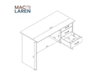 Maclaren Macey Computer Desk w Drawers Writing Desk  White