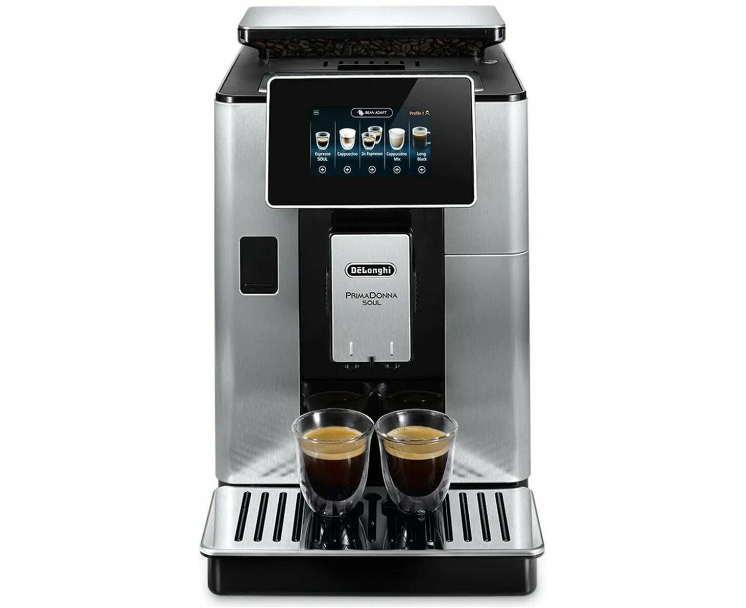 DeLonghi Primadonna Soul Automatic Coffee Machine - Metal Black