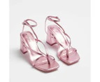 Target Strappy Toe Heel - Lily Loves Delta - Pink