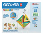 Geomag 35-Piece SuperColour Panels Magnetic Construction Playset