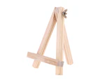Mini A-shaped Easel Stand Art Display Stand Wooden Holder for Artworks Display - Burlywood