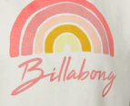 Billabong Girls' Rainbow Short Sleeve Tee / T-Shirt / Tshirt - Salt Crystal
