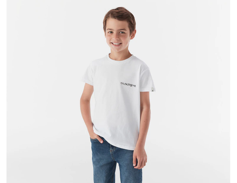 Quiksilver Youth Boys' Spiralling Tee / T-Shirt / Tshirt - White