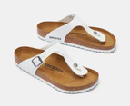 Birkenstock Unisex Gizeh Birko-Flor Regular Fit Sandals - White