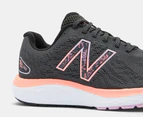 New Balance Women's Fresh Foam 680v7 Running Shoes - Blacktop/Grapefruit