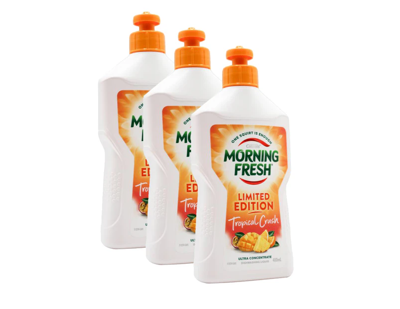 3 x Morning Fresh 400ml Dishwashing Liquid Tropical Crush